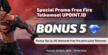 Survivors Telkomsel Gaspol! Top Up 355 Diamond FF Gratis Voucher