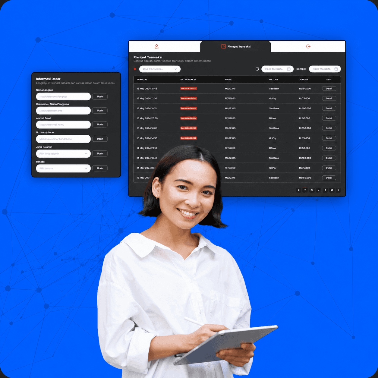 Ilustrasi dashboard reporting reseller